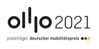 Logo „dmp 2021 – Preisträger deutscher Mobilitätspreis“