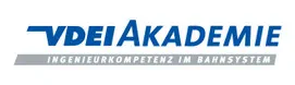Logo der VDEI Akademie mit grauem Schriftzug und Slogan.