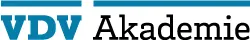 Logo der VDV Akademie in Blau mit Schriftzug „Akademie“.