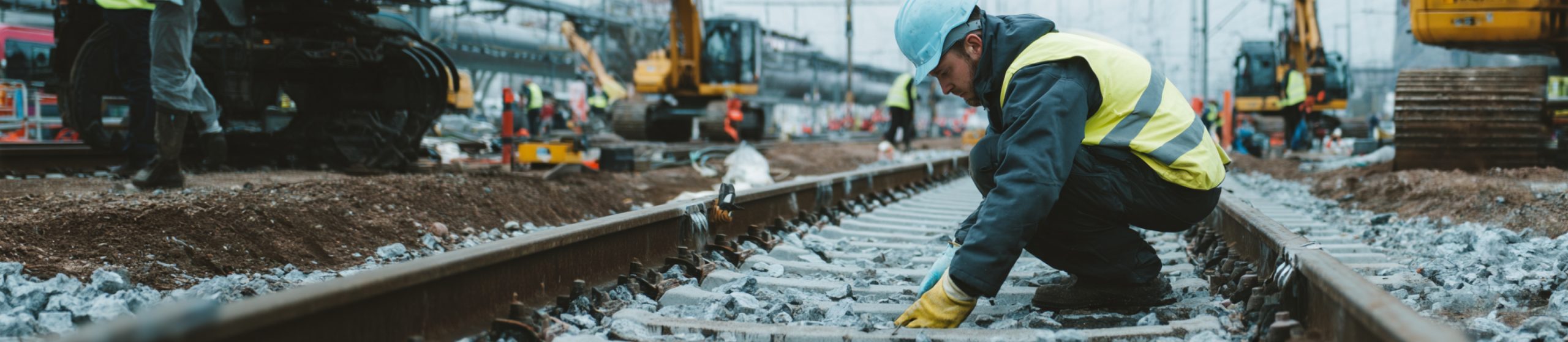 Ausbildung zum Gleisbauer.
